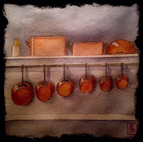 79  Maxi’s Copper Pots 2018 (No.7) FRAMED