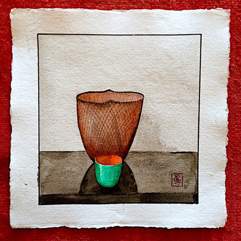 67 Basket and Bowl 2018 (No.14) Framed
