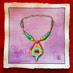 38 A Berber Necklace on a purple background 2018 (No.28)